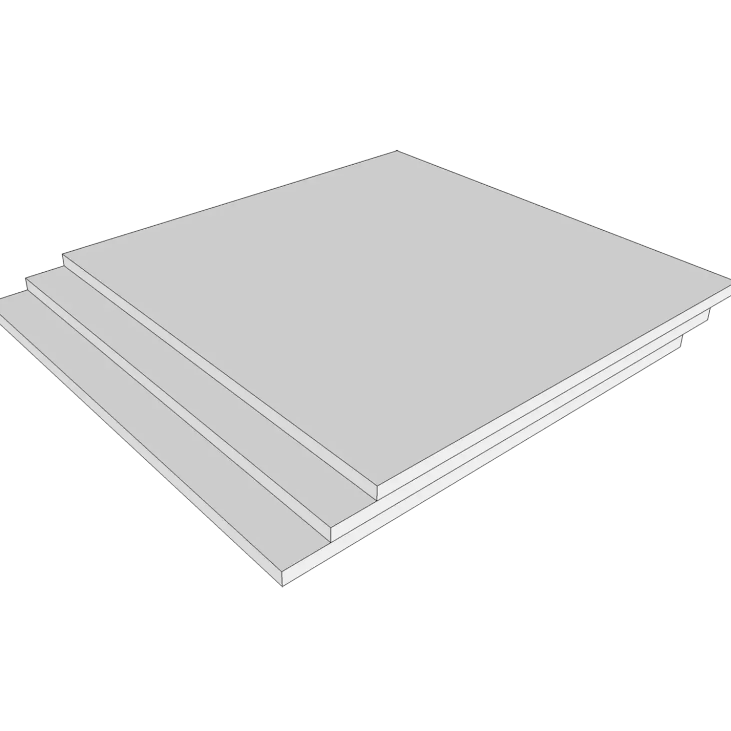 Multi-Living hyldepakke 40 cm 3 stk hvid