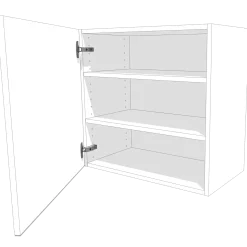 Multi-Living overskab hvid folie 30 cm