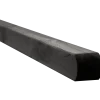 Multistolpe m/afrundet top 90x90 mm længde 208 cm sort