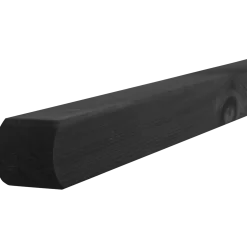 Multistolpe m/afrundet top 90x90 mm længde 208 cm sort