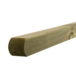 Multistolpe m/afrundet top 90x90 mm længde 208 cm trykimprægneret