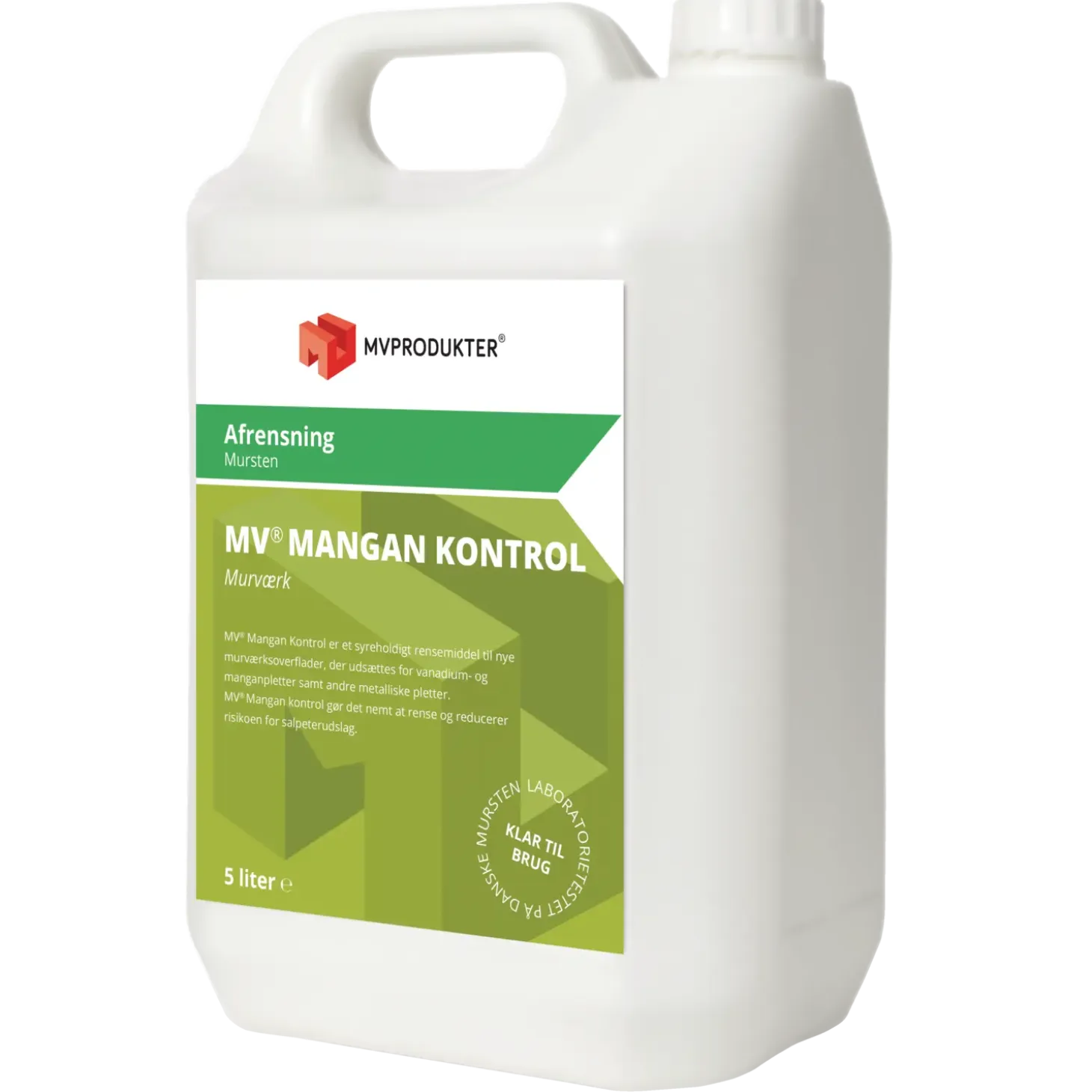 MV Produkter, Mangankontrol vandbaseret 20 L