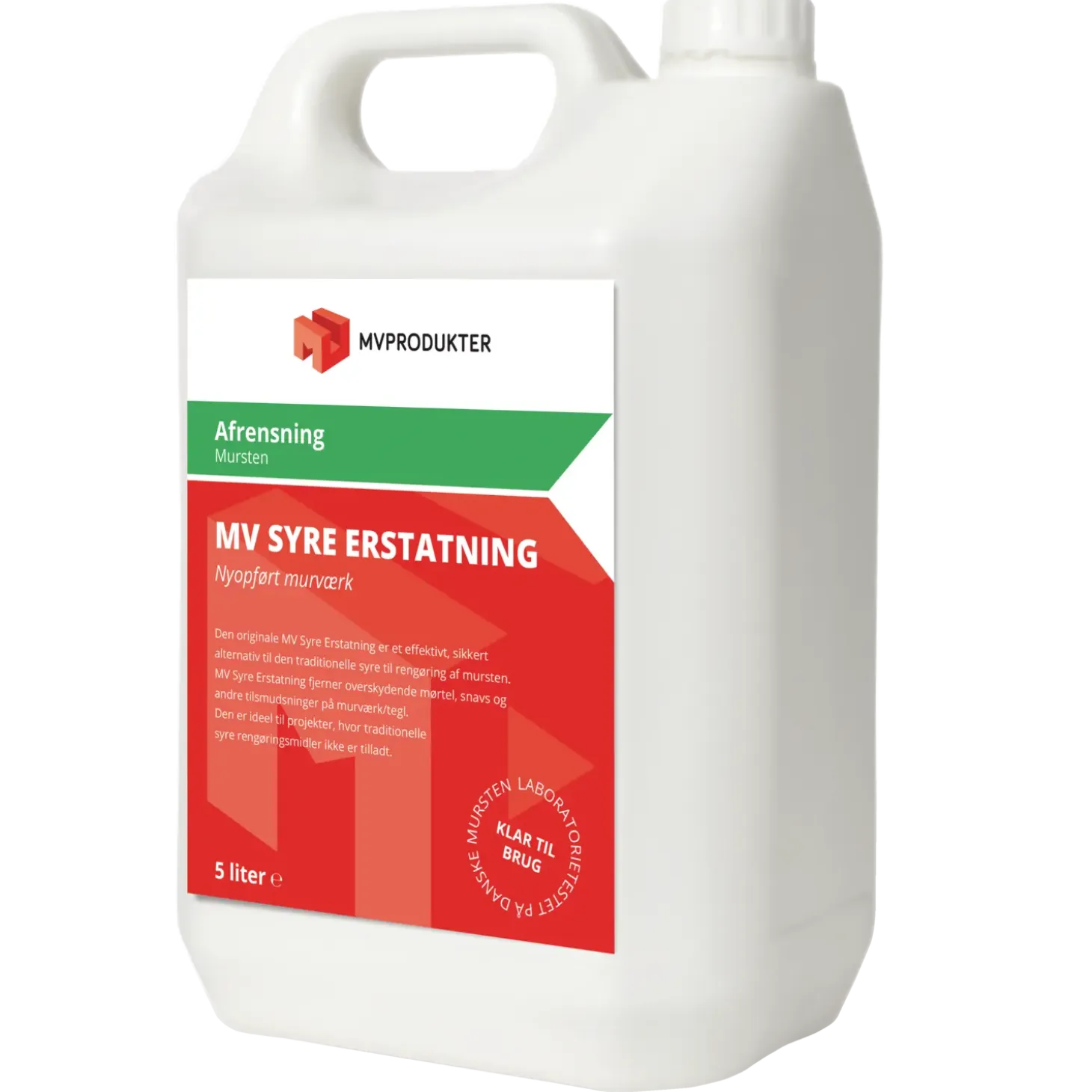 MV Produkter, syre erstatning vandbaseret 5 L