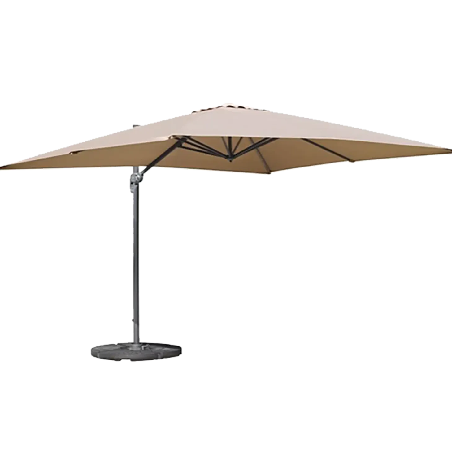 New york hængeparasol 3x4m taupe