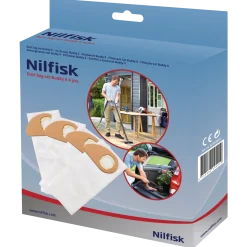Nilfisk filterpose for Buddy II - 4 stk.