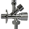Nil-hane m/aftapventil 1/2"x10 mm forkromet