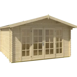 Nils hytte med dobbeltdør og vinduer, 10,12 m²