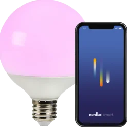 Nordlux smart pære color LED E27 G95 4,7W klar