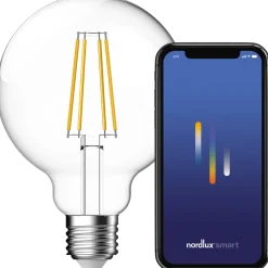 Nordlux smart pære E27 G95 4,7W klar