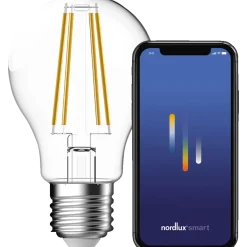 Nordlux smart pære LED E27 A60 CCT 4,7W klar