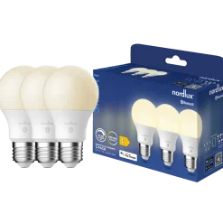 Nordlux smart pære LED E27 A60 SMD 7W hvid 3 pak