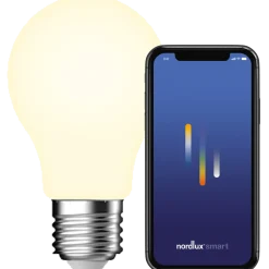 Nordlux smart pære LED E27 A60 4,7W hvid