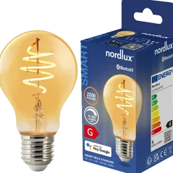 Nordlux smart pære LED E27 A60 4,7W ravfarvet
