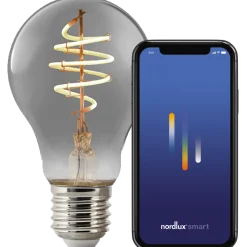 Nordlux smart pære LED E27 A60 4,7W røgfarvet