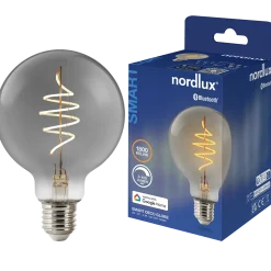 Nordlux smart pære LED E27 G95 4,7W røgfarvet