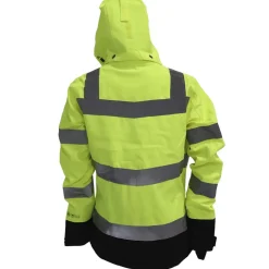 Ocean Åbo Stretch vandtæt arbejdsjakke dame hi-vis gul/sort str. XS