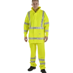 Ocean  Comfort Light regnjakke hi-vis gul str. S