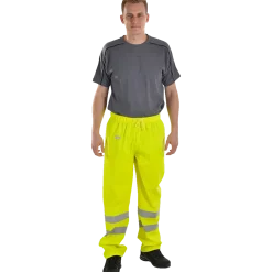 Ocean Comfort Stretch regnbukser med refleks gul str. M