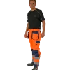 Ocean Medusa vandtæt arbejdsbukser hi-vis orange/navy str. 2XL