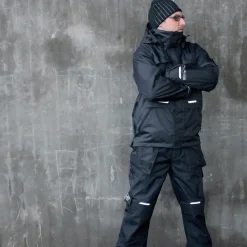 Ocean Rocky vandtæt arbejdsbukser sort str. 4XL