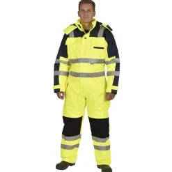 Ocean termokedeldragt med refleks gul/navy str. 2XL