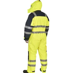 Ocean termokedeldragt med refleks gul/navy str. 2XL