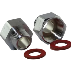 Overgangssæt t/armaturslange 1/2"x3/8" krom