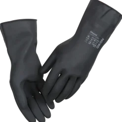 OX-ON Chemical Comfort 6300 latex handske sort str. CE 10