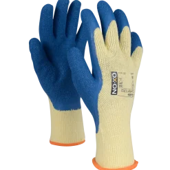 OX-ON Flexible Comfort 1302 handske gul/blå str. CE 08
