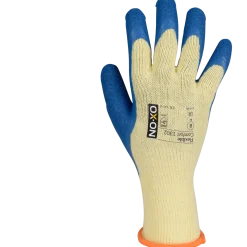 OX-ON Flexible Comfort 1302 handske gul/blå str. CE 08