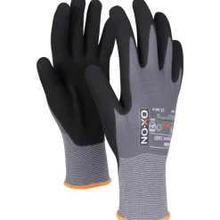 OX-ON Flexible Supreme 1600 handske grå/sort str. CE 10