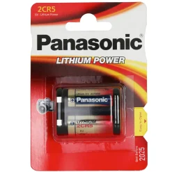 Panasonic fotolithium 2CR5 batteri