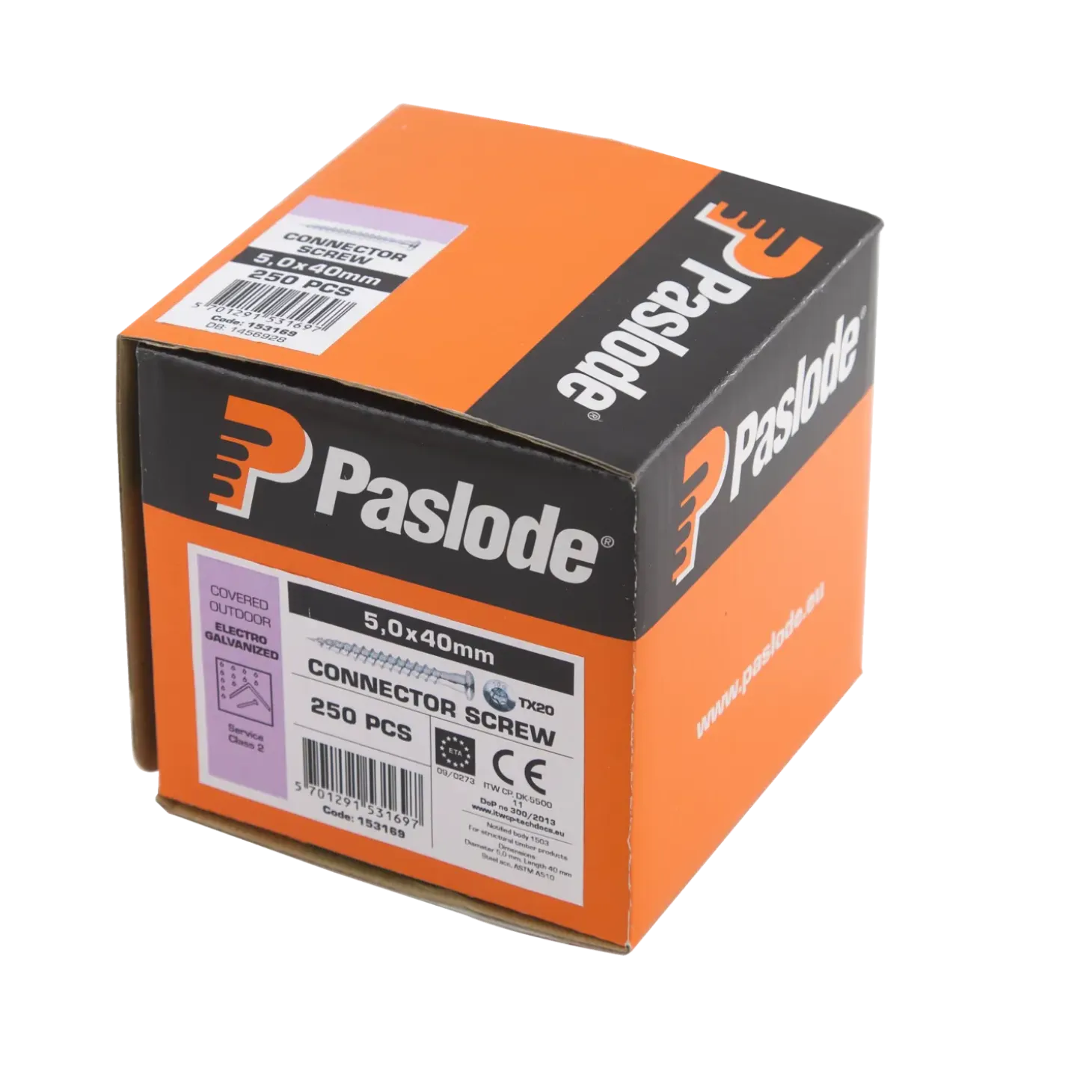 Paslode CSW Beslagskrue 5,0X40 mm TX20 elgalv. 250 stk