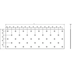Paslode normplade 80x200x2 mm varmforz.