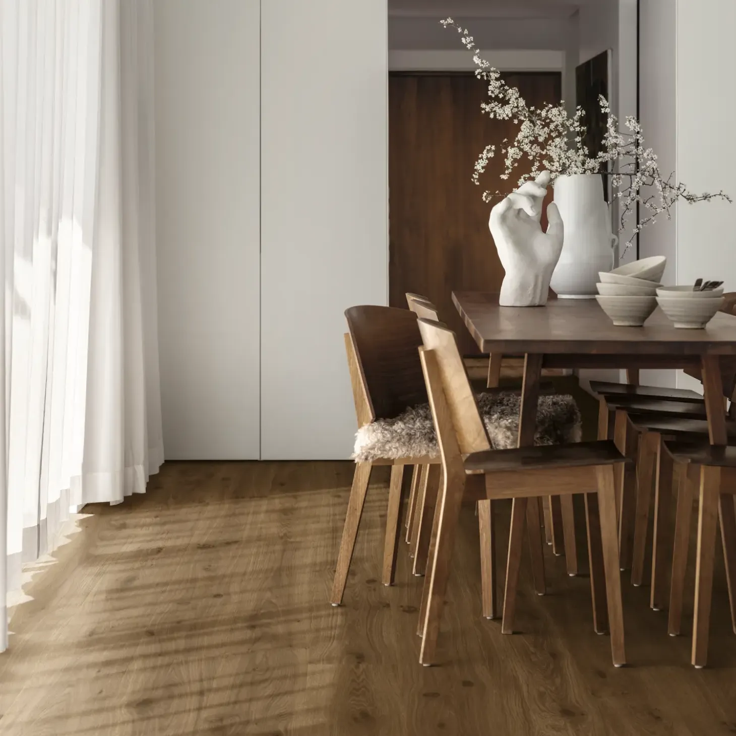 Pergo Trondheim laminatgulv 211x2050x9,5 mm maroon oak