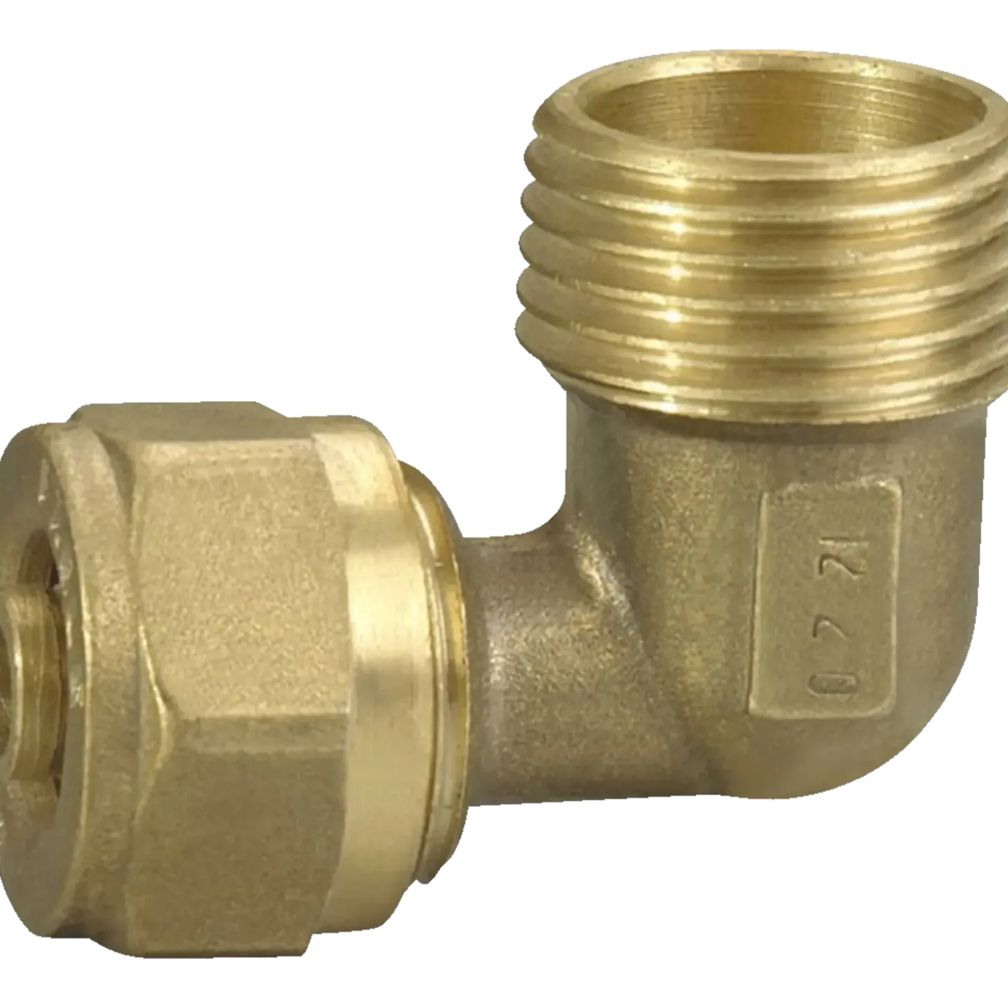 PEX slange vinkelstykke 1/2" udv. x 20 mm.
