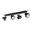 Philips Bukko Single spot 4x4,3W sort