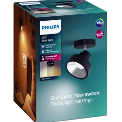 Philips Bukko Single spot 1x4,3W sort