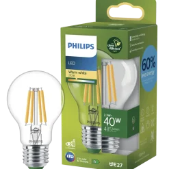 Philips filament pære E27 varm hvid 2,3-40W