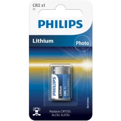 Philips fotolithium CR2 batteri 1 stk.