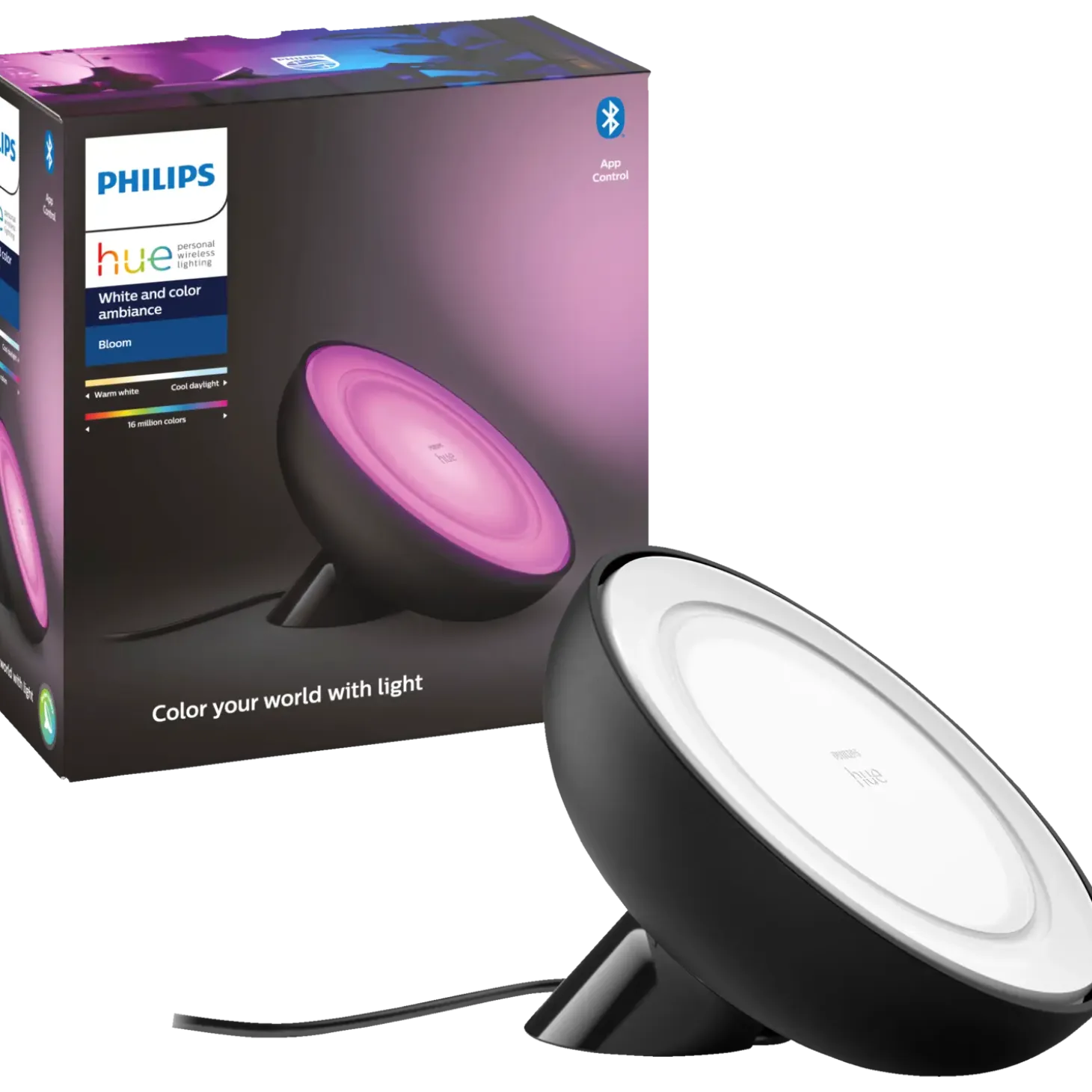 Philips Hue Bloom bordlampe LED sort