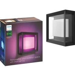 Philips Hue Econic udendørs væglampe 15W sort