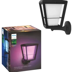 Philips Hue Econic udendørs væglampe sort