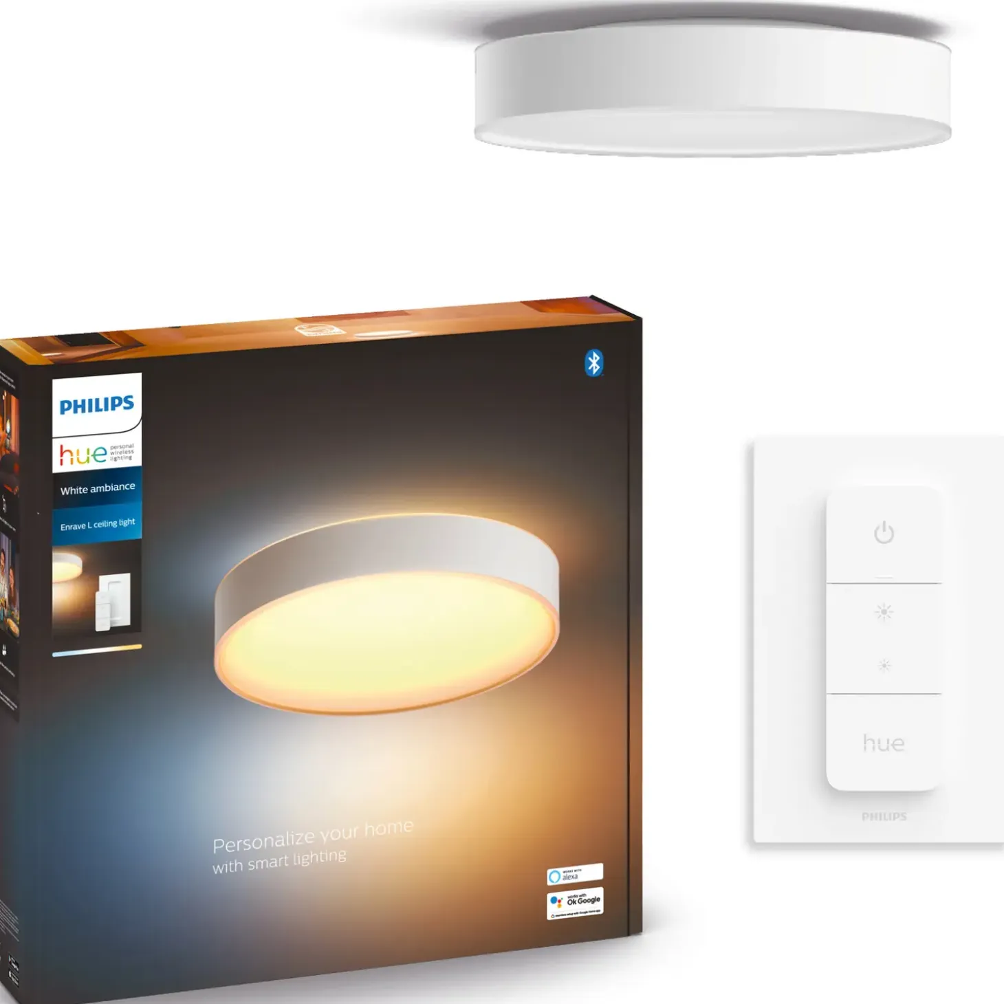 Philips Hue Enrave L plafond Ø42,5 cm 33,5W hvid