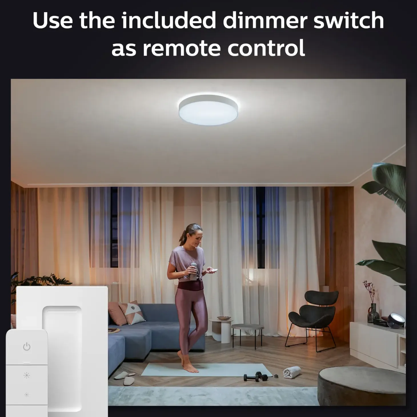 Philips Hue Enrave L plafond Ø42,5 cm 33,5W hvid