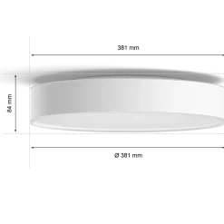 Philips Hue Enrave M plafond Ø38,1 cm 19,2W hvid