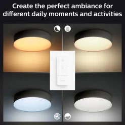 Philips Hue Enrave M plafond Ø38,1 cm 19,2W sort