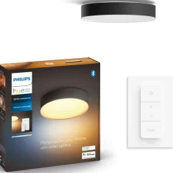 Philips Hue Enrave S plafond Ø26,1 cm 9,6W sort