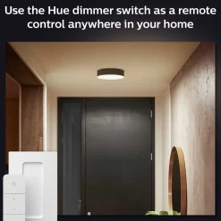 Philips Hue Enrave S plafond Ø26,1 cm 9,6W sort