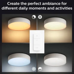 Philips Hue Enrave S plafond Ø26,1 cm 9,6W hvid